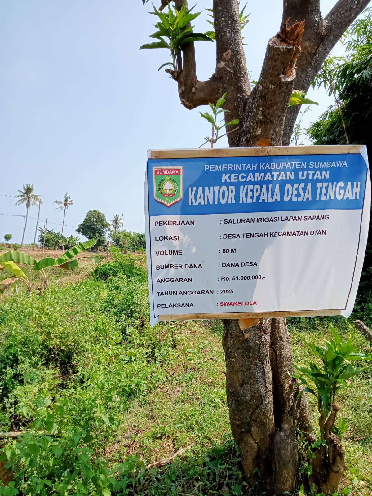 Saluran Irigasi Lapan Sapang  Tahun 2025